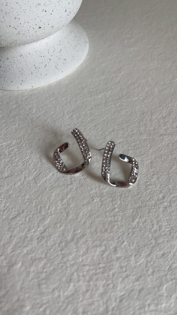 Boucle d’oreille Lisy blanc