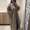 Gabardine long taupe