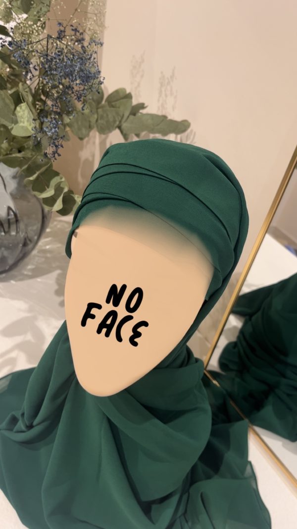 Hijab préformé vert sapin