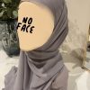 Hijab préformé gris clair
