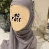 Hijab préformé gris clair