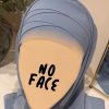 Hijab préformé bleu clair
