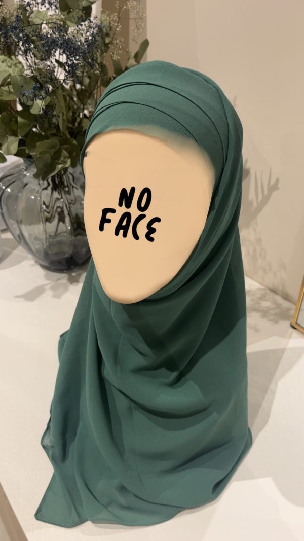 Hijab préformé vert