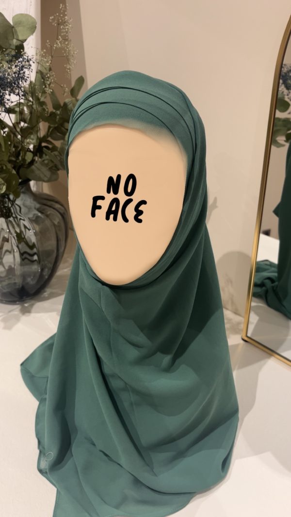 Hijab préformé vert