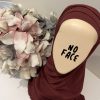 Hijab préformé acajou