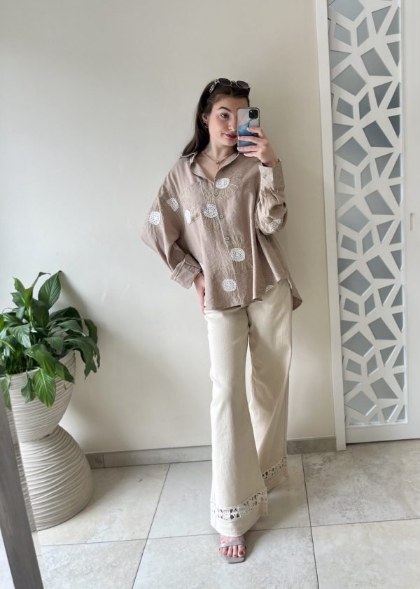 Chemise beige