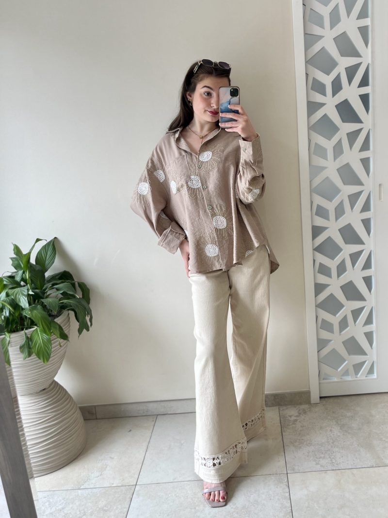 Chemise beige