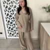 Ensemble cache coeur beige