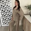 Ensemble cache coeur beige