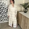 Robe dentelle blanc cassé