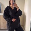 Ensemble cache coeur noir