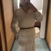Robe dentelle blanc cassé