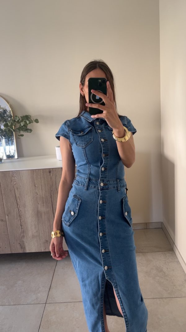 Robe en jeans longue