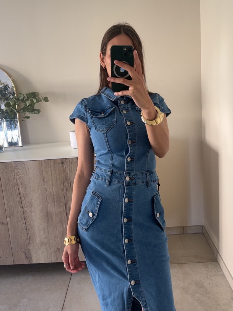 Robe en jeans longue