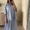 Ensemble Sandra bleu