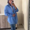 Chemise gaz de coton bleu