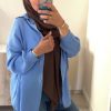 Chemise gaz de coton bleu