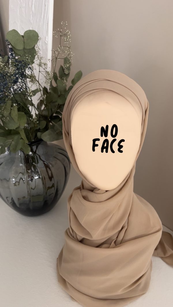 Hijab préformé sable