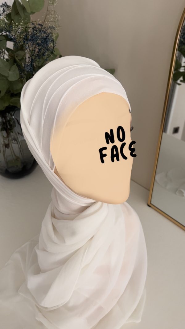 Hijab préformé blanc