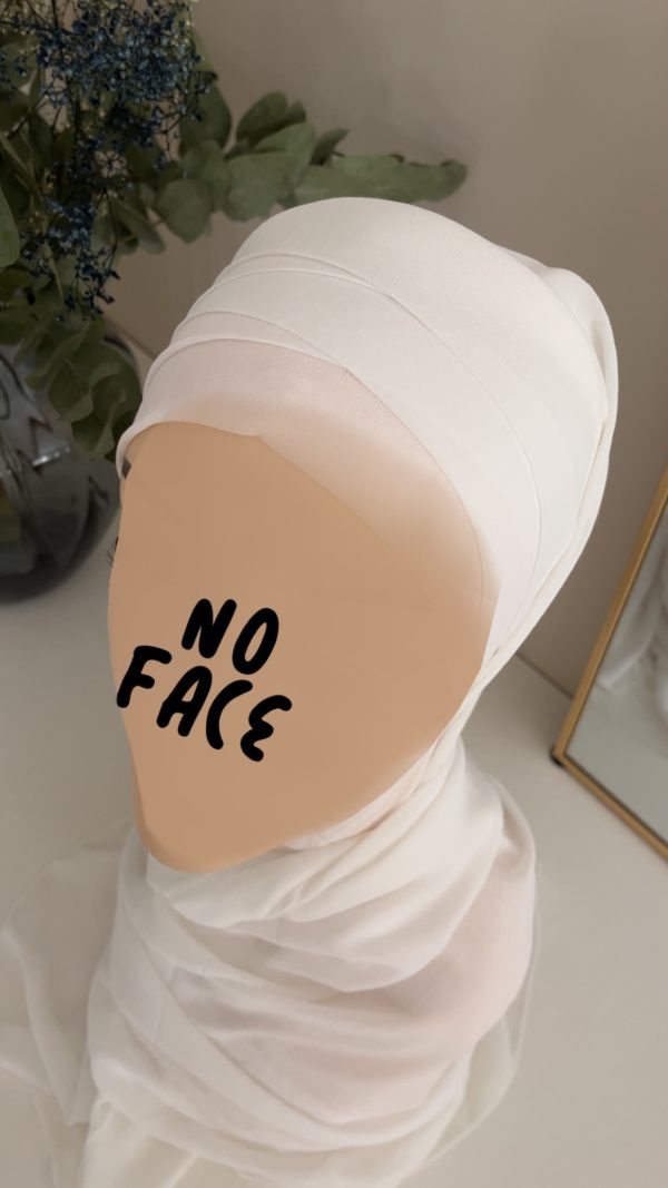 Hijab préformé blanc