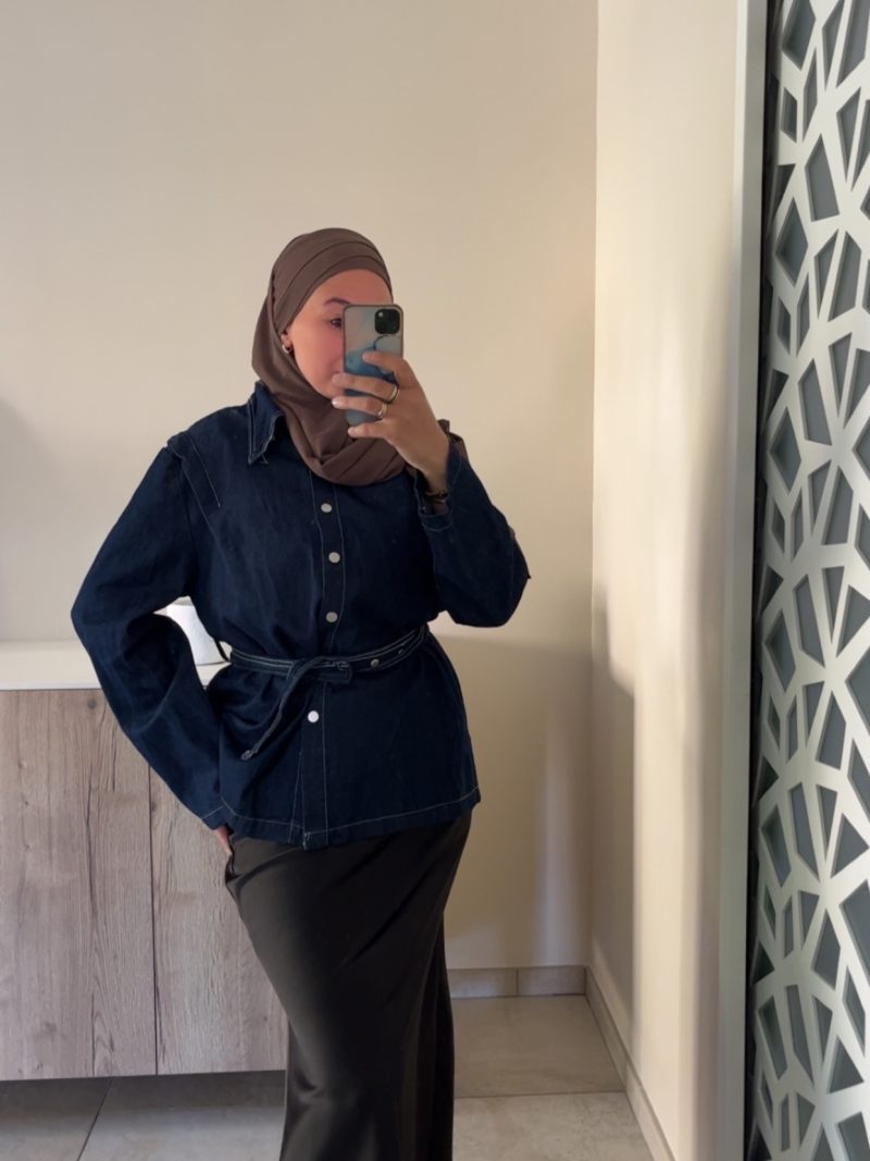 Chemise en jeans brut
