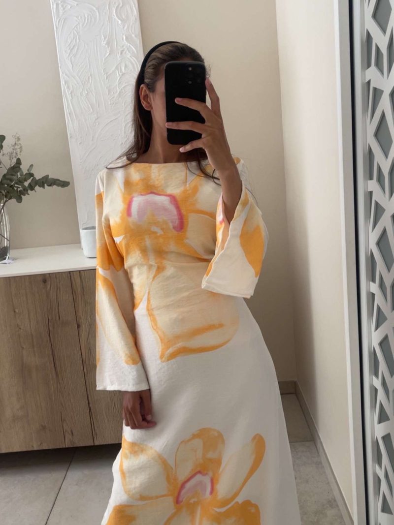 Robe Thaïs jaune