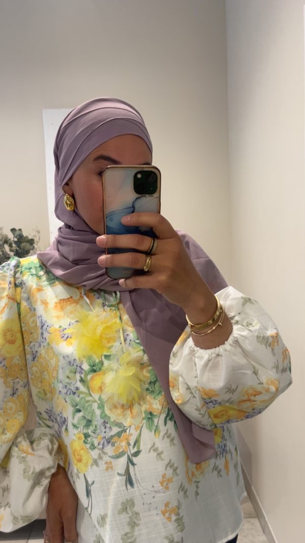 Hijab préformé lilas