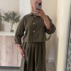 Hijab préformé sable