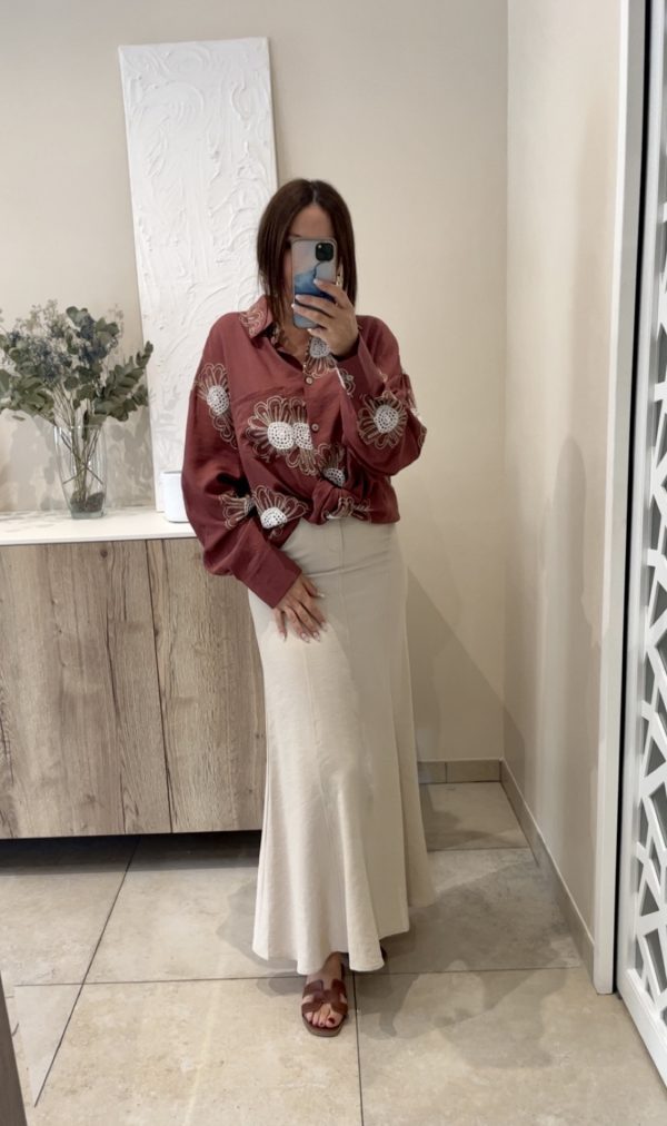 Jupe Nesma beige