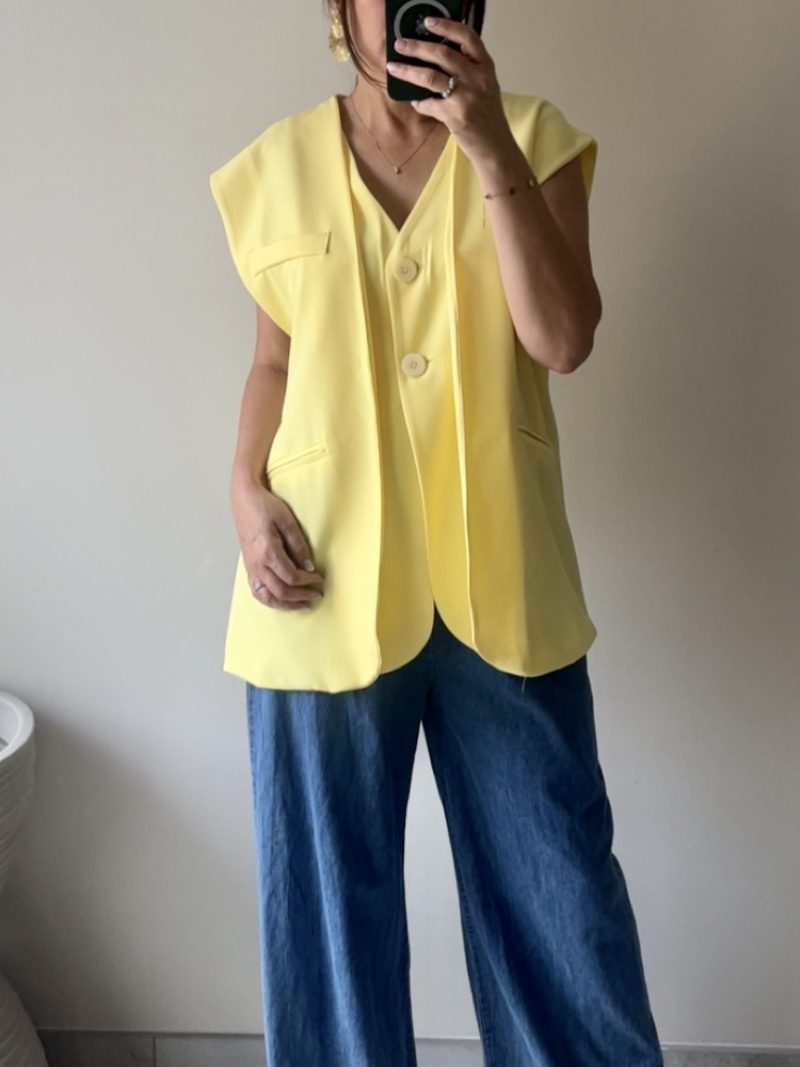 Veste blazer Charliz jaune