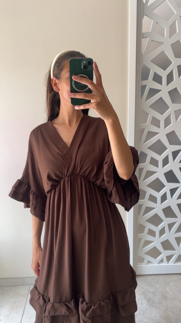 Robe Angela marron