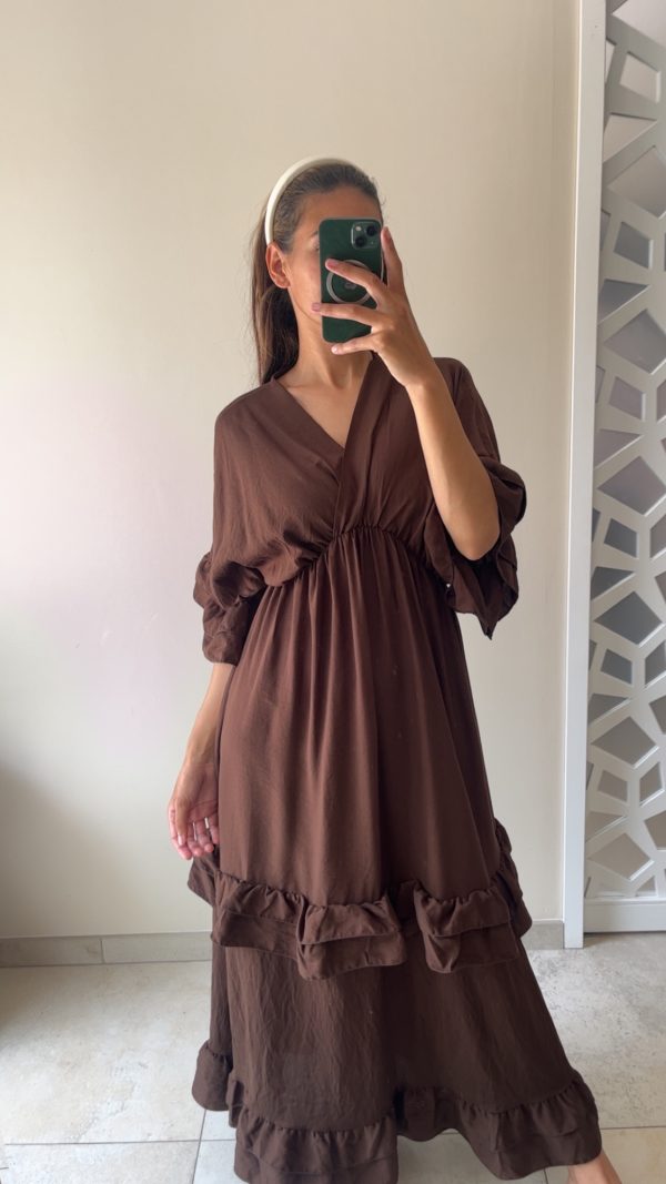 Robe Angela marron
