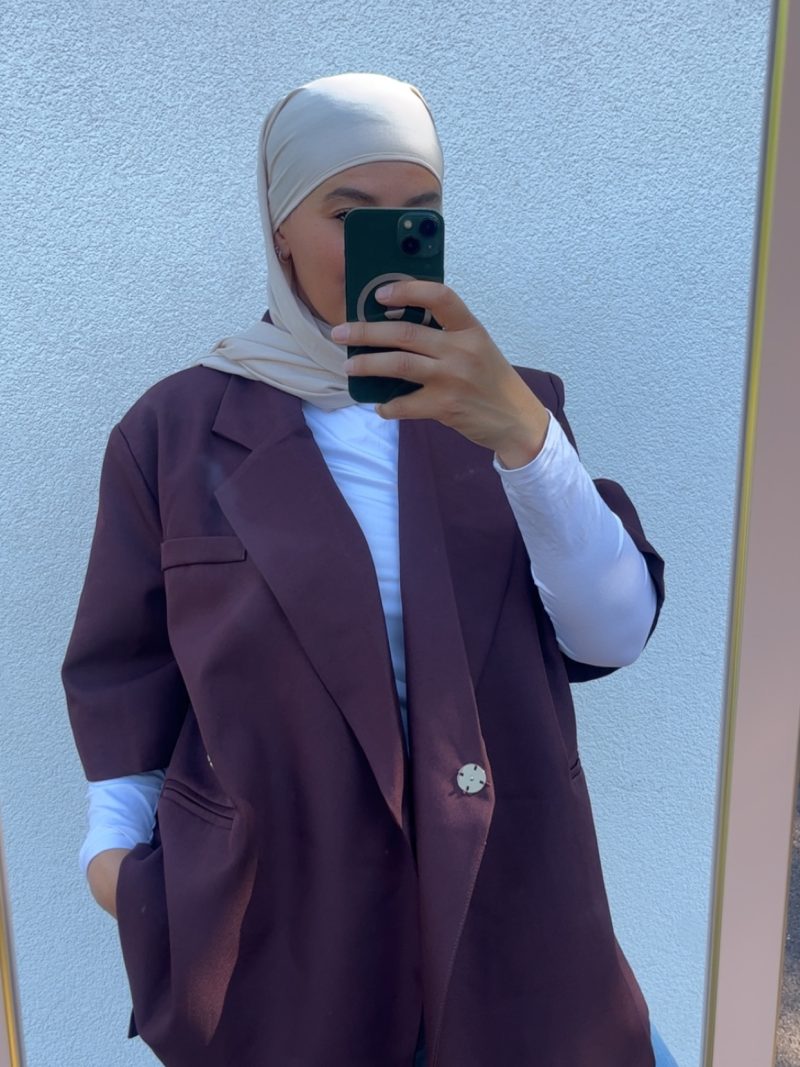 Blazer Pauline lie de vin