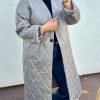 Manteau léger matelassé taupe