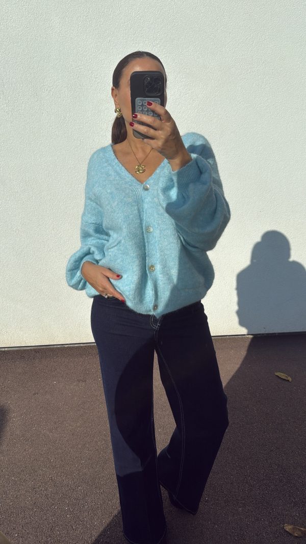 941d93de-b382-4896-922f-a4dd2a2af669 Gilet cardigan bleu