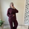 Ensemble loungewear bordeaux