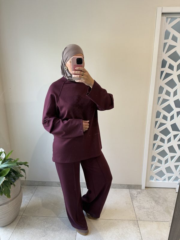 Ensemble loungewear bordeaux