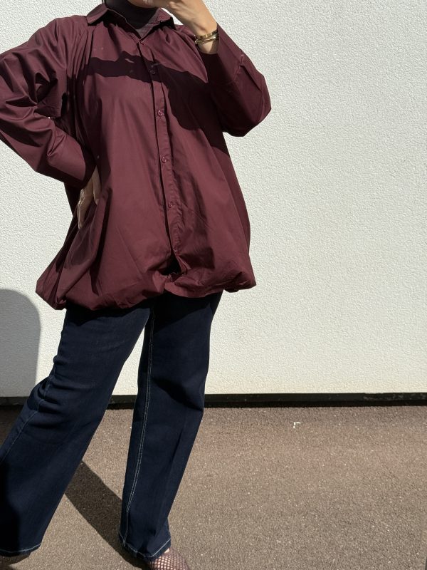 Chemise Ovsie bordeaux