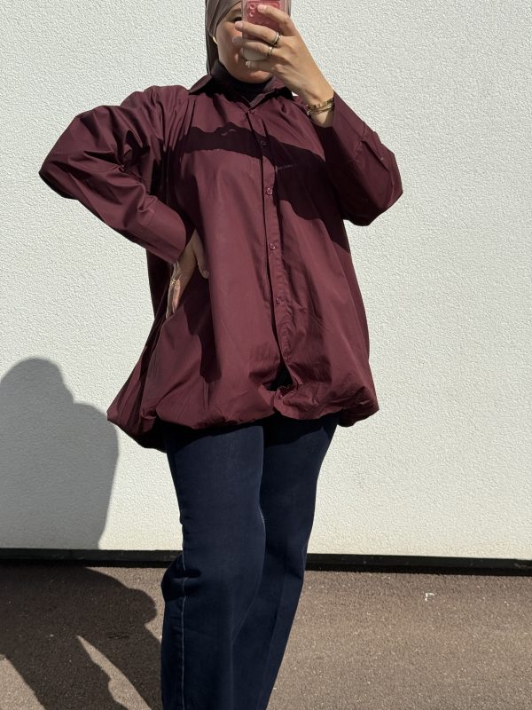 Chemise Ovsie bordeaux