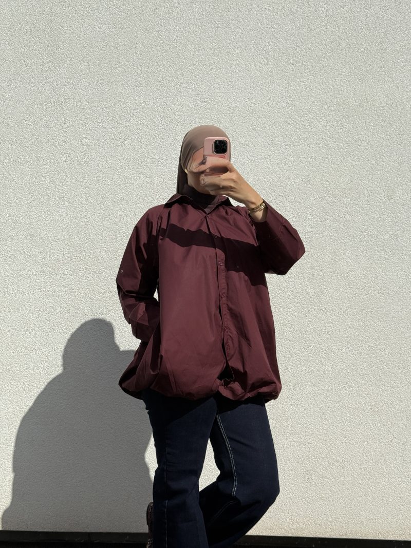 Chemise Ovsie bordeaux
