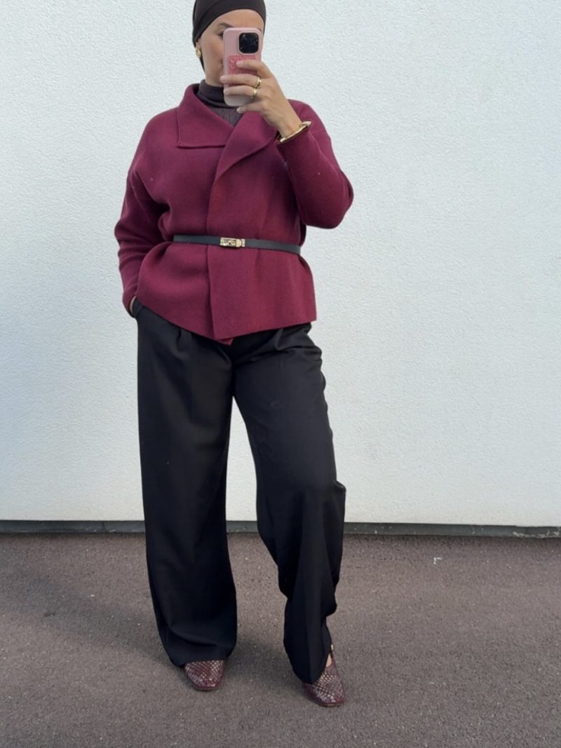 Cardigan bordeaux