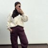 Pantalon ballon bordeaux
