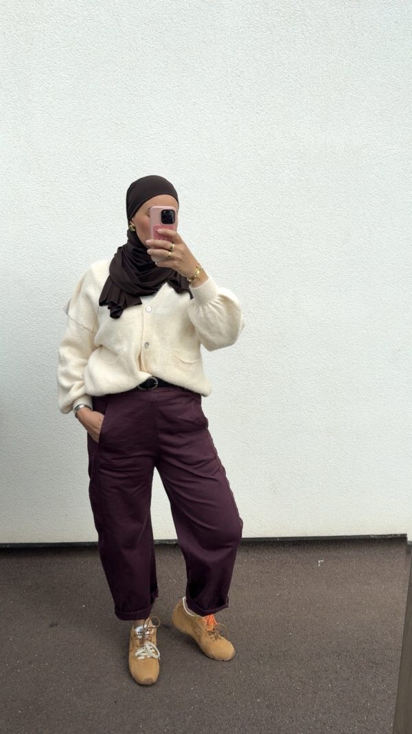 Pantalon ballon bordeaux