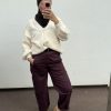 Pantalon ballon bordeaux