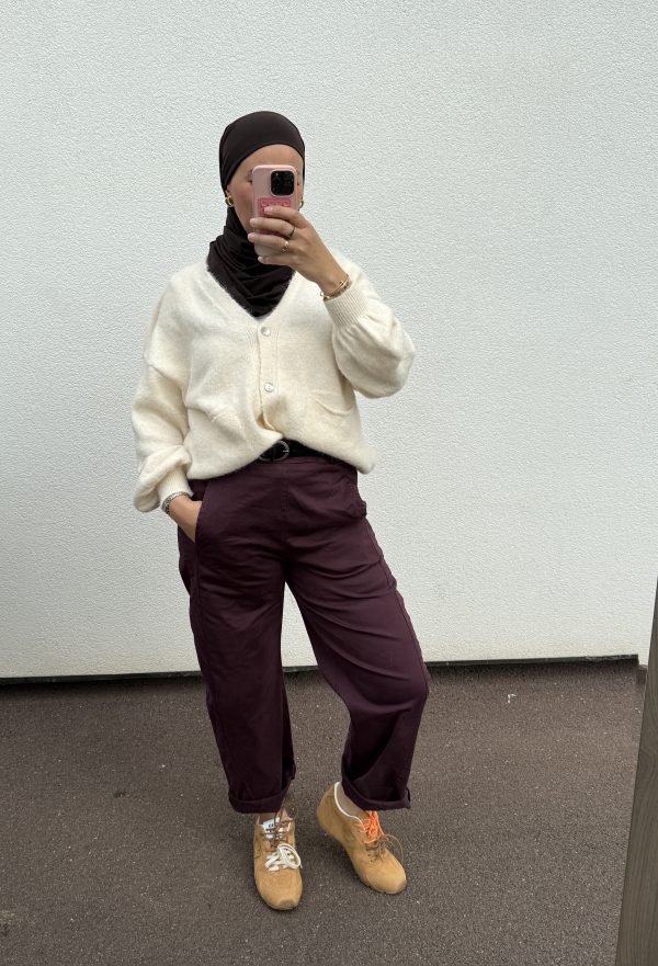 Pantalon ballon bordeaux