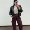 Pantalon ballon bordeaux