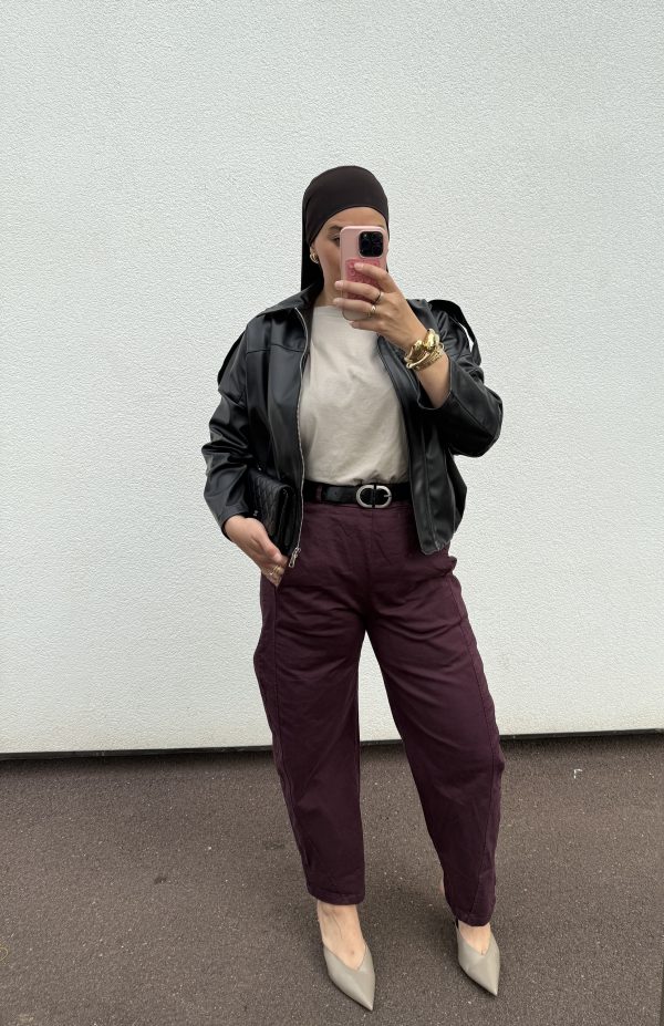 Pantalon ballon bordeaux