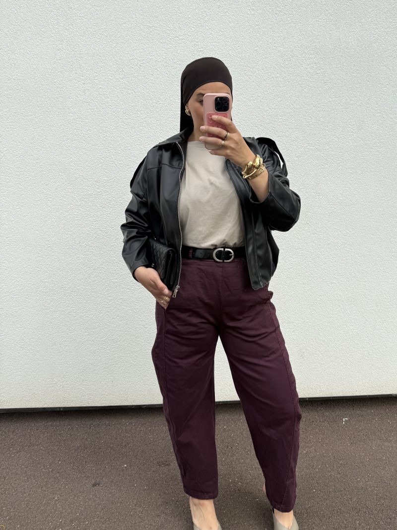 Pantalon ballon bordeaux