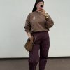 Pantalon ballon bordeaux