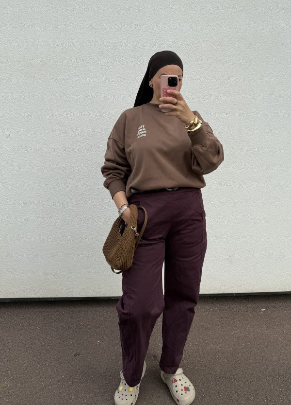 Pantalon ballon bordeaux